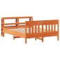 vidaXL Massivholzbett ohne Matratze Wachsbraun 135x190 cm Kiefernholz vidaXL Massivholzbett ohne Matratze Wachsbraun 135x190 cm Kiefernholz