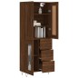 Highboard Braun Eichen-Optik 69,5x34x180 cm Holzwerkstoff Highboard Braun Eichen-Optik 69,5x34x180 cm Holzwerkstoff