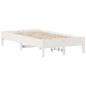vidaXL Massivholzbett ohne Matratze Weiß 120x190 cm Kiefernholz vidaXL Massivholzbett ohne Matratze Weiß 120x190 cm Kiefernholz