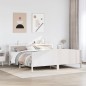 vidaXL Massivholzbett ohne Matratze Weiß 180x200 cm Kiefernholz vidaXL Massivholzbett ohne Matratze Weiß 180x200 cm Kiefernholz