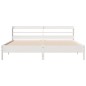 vidaXL Massivholzbett ohne Matratze Weiß 180x200 cm Kiefernholz vidaXL Massivholzbett ohne Matratze Weiß 180x200 cm Kiefernholz
