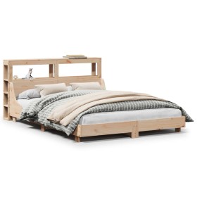 vidaXL Massivholzbett ohne Matratze 120x200 cm Kiefernholz