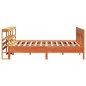 vidaXL Massivholzbett ohne Matratze Wachsbraun 180x200 Kiefernholz vidaXL Massivholzbett ohne Matratze Wachsbraun 180x200 Kiefernholz