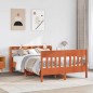 vidaXL Massivholzbett ohne Matratze Wachsbraun 150x200 cm Kiefernholz vidaXL Massivholzbett ohne Matratze Wachsbraun 150x200 cm Kiefernholz