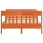 vidaXL Massivholzbett ohne Matratze Wachsbraun 150x200 cm Kiefernholz vidaXL Massivholzbett ohne Matratze Wachsbraun 150x200 cm Kiefernholz
