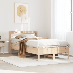 vidaXL Massivholzbett ohne Matratze 100x200 cm Kiefernholz
