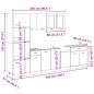 vidaXL 7-tlg. Küchenschrank-Set Sonoma-Eiche Holzwerkstoff vidaXL 7-tlg. Küchenschrank-Set Sonoma-Eiche Holzwerkstoff