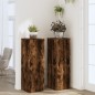 vidaXL Pflanzenständer 2 Stk. Räuchereiche 33x33x100 cm Holzwerkstoff vidaXL Pflanzenständer 2 Stk. Räuchereiche 33x33x100 cm Holzwerkstoff
