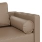 vidaXL Chaiselongue mit Kissen Cappuccino Kunstleder vidaXL Chaiselongue mit Kissen Cappuccino Kunstleder