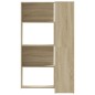 vidaXL Eck-Bücherregal 4 Etagen Sonoma Eiche 85x85x140cm Holzwerkstoff vidaXL Eck-Bücherregal 4 Etagen Sonoma Eiche 85x85x140cm Holzwerkstoff