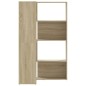 vidaXL Eck-Bücherregal 4 Etagen Sonoma Eiche 85x85x140cm Holzwerkstoff vidaXL Eck-Bücherregal 4 Etagen Sonoma Eiche 85x85x140cm Holzwerkstoff
