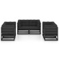 6-tlg. Garten-Lounge-Set mit Kissen Kiefer Massivholz 6-tlg. Garten-Lounge-Set mit Kissen Kiefer Massivholz