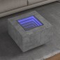 vidaXL LED-Couchtisch Betongrau 60x60x40 cm Holzwerkstoff vidaXL LED-Couchtisch Betongrau 60x60x40 cm Holzwerkstoff