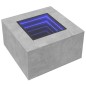 vidaXL LED-Couchtisch Betongrau 60x60x40 cm Holzwerkstoff vidaXL LED-Couchtisch Betongrau 60x60x40 cm Holzwerkstoff