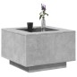 vidaXL LED-Couchtisch Betongrau 60x60x40 cm Holzwerkstoff vidaXL LED-Couchtisch Betongrau 60x60x40 cm Holzwerkstoff