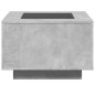 vidaXL LED-Couchtisch Betongrau 60x60x40 cm Holzwerkstoff vidaXL LED-Couchtisch Betongrau 60x60x40 cm Holzwerkstoff