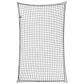 vidaXL Anhängernetz mit Gummiseil Schwarz 4x2,5 m PP
