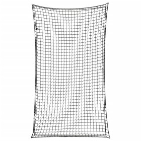 vidaXL Anhängernetz mit Gummiseil Schwarz 6x3,5 m PP