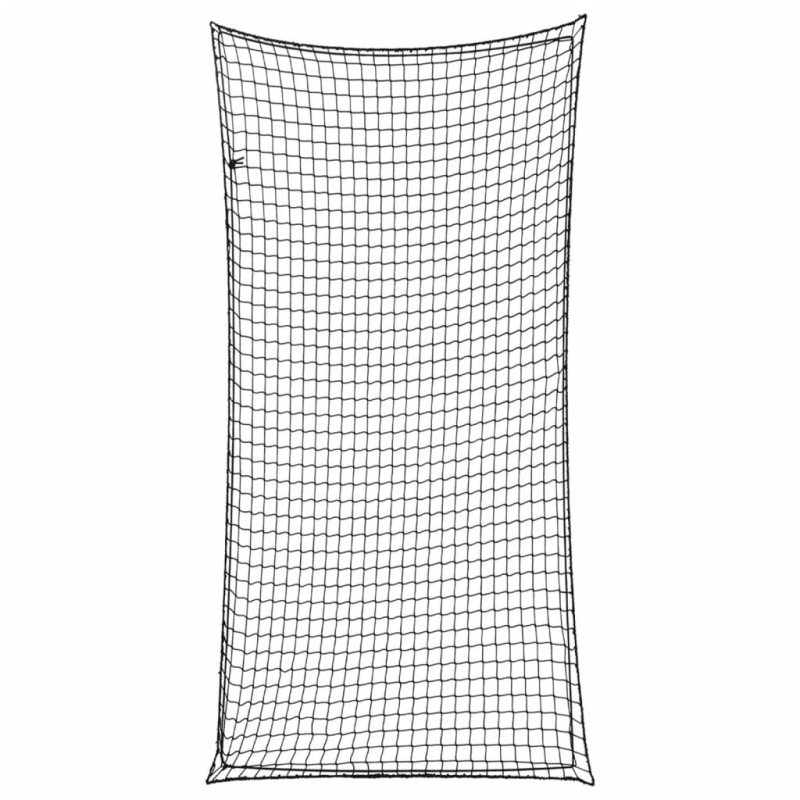 vidaXL Anhängernetz mit Gummiseil Schwarz 6x3 m PP vidaXL Anhängernetz mit Gummiseil Schwarz 6x3 m PP