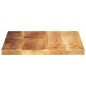 vidaXL Tischplatte 40x40x2,5 cm Quadratisch Raues Massivholz Mango vidaXL Tischplatte 40x40x2,5 cm Quadratisch Raues Massivholz Mango