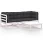 vidaXL 4-tlg. Garten-Lounge-Set mit Kissen Kiefer Massivholz vidaXL 4-tlg. Garten-Lounge-Set mit Kissen Kiefer Massivholz