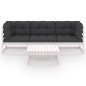 vidaXL 4-tlg. Garten-Lounge-Set mit Kissen Kiefer Massivholz vidaXL 4-tlg. Garten-Lounge-Set mit Kissen Kiefer Massivholz