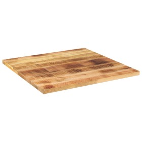vidaXL Tischplatte 70x70x2,5 cm Quadratisch Raues Massivholz Mango