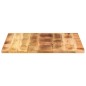 vidaXL Tischplatte 70x70x2,5 cm Quadratisch Raues Massivholz Mango vidaXL Tischplatte 70x70x2,5 cm Quadratisch Raues Massivholz Mango