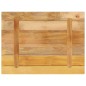 vidaXL Tischplatte 80x70x2,5 cm Rechteckig Raues Massivholz Mango vidaXL Tischplatte 80x70x2,5 cm Rechteckig Raues Massivholz Mango