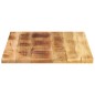 vidaXL Tischplatte 80x60x1,5 cm Rechteckig Raues Massivholz Mango vidaXL Tischplatte 80x60x1,5 cm Rechteckig Raues Massivholz Mango