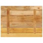 vidaXL Tischplatte 80x60x1,5 cm Rechteckig Raues Massivholz Mango vidaXL Tischplatte 80x60x1,5 cm Rechteckig Raues Massivholz Mango