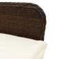vidaXL 7-tlg. Garten-Bistro-Set mit Kissen Braun Poly Rattan vidaXL 7-tlg. Garten-Bistro-Set mit Kissen Braun Poly Rattan