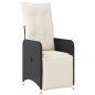 vidaXL 9-tlg. Garten-Bistro-Set mit Kissen Schwarz Poly Rattan vidaXL 9-tlg. Garten-Bistro-Set mit Kissen Schwarz Poly Rattan