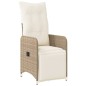 vidaXL 7-tlg. Garten-Bistro-Set mit Kissen Braun Poly Rattan vidaXL 7-tlg. Garten-Bistro-Set mit Kissen Braun Poly Rattan