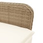 vidaXL 7-tlg. Garten-Bistro-Set mit Kissen Braun Poly Rattan vidaXL 7-tlg. Garten-Bistro-Set mit Kissen Braun Poly Rattan