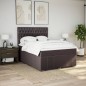 vidaXL Boxspringbett mit Matratze Dunkelbraun 140x190 cm Stoff vidaXL Boxspringbett mit Matratze Dunkelbraun 140x190 cm Stoff