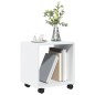 vidaXL Rollschrank Weiß 37x33x42,5 cm Holzwerkstoff