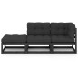 3-tlg. Garten-Lounge-Set mit Kissen Kiefer Massivholz 3-tlg. Garten-Lounge-Set mit Kissen Kiefer Massivholz