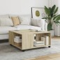vidaXL Couchtisch Sonoma-Eiche 80x80x40 cm Holzwerkstoff vidaXL Couchtisch Sonoma-Eiche 80x80x40 cm Holzwerkstoff