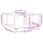 vidaXL Couchtisch Sonoma-Eiche 80x80x40 cm Holzwerkstoff vidaXL Couchtisch Sonoma-Eiche 80x80x40 cm Holzwerkstoff