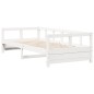 vidaXL Tagesbett ohne Matratze Weiß 80x200 cm Massivholz Kiefer vidaXL Tagesbett ohne Matratze Weiß 80x200 cm Massivholz Kiefer