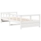 vidaXL Tagesbett ohne Matratze Weiß 80x200 cm Massivholz Kiefer vidaXL Tagesbett ohne Matratze Weiß 80x200 cm Massivholz Kiefer