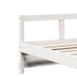 vidaXL Tagesbett ohne Matratze Weiß 80x200 cm Massivholz Kiefer vidaXL Tagesbett ohne Matratze Weiß 80x200 cm Massivholz Kiefer
