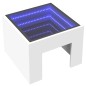 vidaXL Nachttisch mit Infinity-LED Weiß 40x40x30 cm vidaXL Nachttisch mit Infinity-LED Weiß 40x40x30 cm
