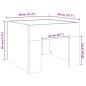 vidaXL Nachttisch mit Infinity-LED Weiß 40x40x30 cm vidaXL Nachttisch mit Infinity-LED Weiß 40x40x30 cm