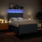 vidaXL Boxspringbett mit Matratze Blau 140x190 cm Stoff vidaXL Boxspringbett mit Matratze Blau 140x190 cm Stoff