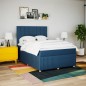 vidaXL Boxspringbett mit Matratze Blau 140x190 cm Stoff vidaXL Boxspringbett mit Matratze Blau 140x190 cm Stoff