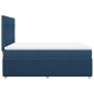 vidaXL Boxspringbett mit Matratze Blau 140x190 cm Stoff vidaXL Boxspringbett mit Matratze Blau 140x190 cm Stoff
