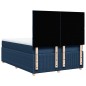 vidaXL Boxspringbett mit Matratze Blau 140x190 cm Stoff vidaXL Boxspringbett mit Matratze Blau 140x190 cm Stoff