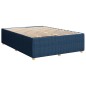 vidaXL Boxspringbett mit Matratze Blau 140x190 cm Stoff vidaXL Boxspringbett mit Matratze Blau 140x190 cm Stoff